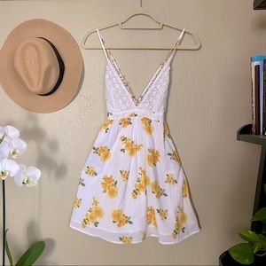 White Lace floral dress